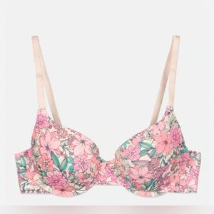 BCBGeneration GUC Floral Push Up Bra Size 34 C